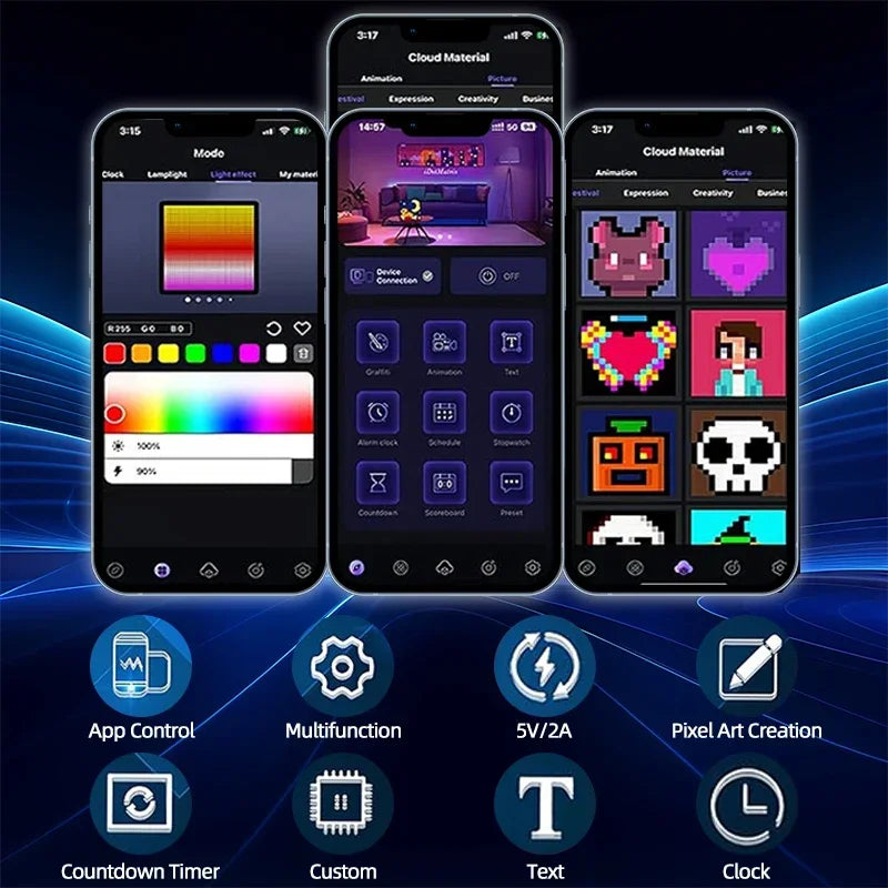 LED de píxeles inteligentes Light Smart APP Control RGB